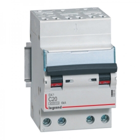 406920 LEGRAND Disjoncteur 4P C20 4500A/6KA AUT