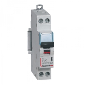 407456 LEGRAND Disjoncteur 1P+N B20 6000A/10KA