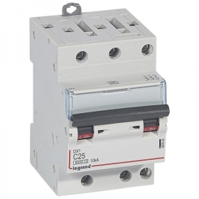 407840 LEGRAND Disjoncteur 3P C25 6000A/10KA 3M