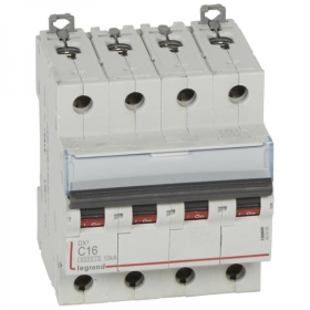 407898 LEGRAND Disjoncteur 4P C16 6000A/10KA