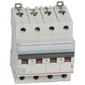 408119 LEGRAND Disjoncteur 4P D25 6000A/10KA