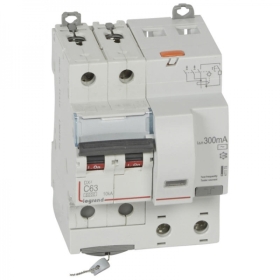 411178 LEGRAND Disjoncteur différentiel 2P C63 6000A AC 300mA 4M