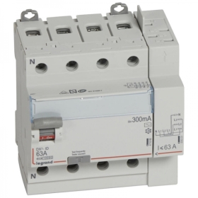 411655 LEGRAND Interrupteur différentiel 4P 63A 300mA AC TGA