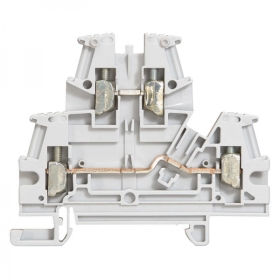 037168 LEGRAND BORNE à vis - 2 jonctions - 2 étages - gris - pas 6