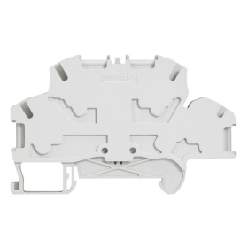 037268 LEGRAND BORNE à ressort - 2 jonc/4 conduct - 2 étages - gri