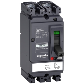 Disjoncteur ComPacT NSX100S CA/CC TM D 50A 2P2D 100KA