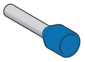 Embout moyen 2,5mm² bleu DIN Embout moyen 2,5mm² bleu DIN