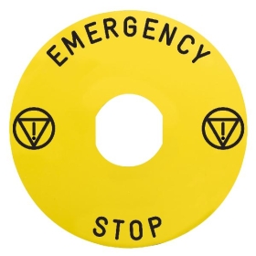 ETIQUETTE EMERGENCY STOP ETIQUETTE EMERGENCY STOP