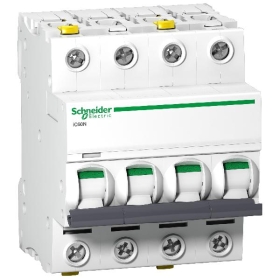 Disjoncteur modulaire IC60N 4P 1A courbe_C 6000A/50KA
