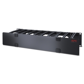Passe-câbles horizontal - 2U - 15 cm de profondeur - à un seul côté avec capot Passe-câbles horizontal - 2U - 15 cm de profondeur - à un seul côté avec capot