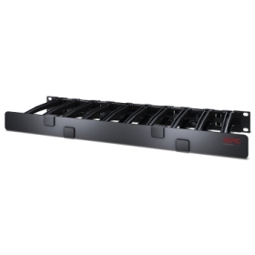 Gestionnaire câbles horizontal - 1U x 6p de profondeur - un seul côté avec cache