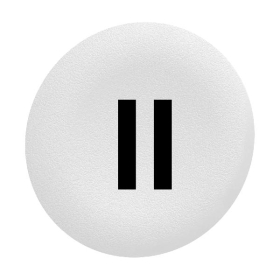Harmony - capsule bouton poussoir - Ø22 - affleurant lisse - 'II' - blanc
