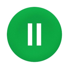 Harmony - capsule bouton poussoir - Ø22 - affleurant lisse - 'II' - vert