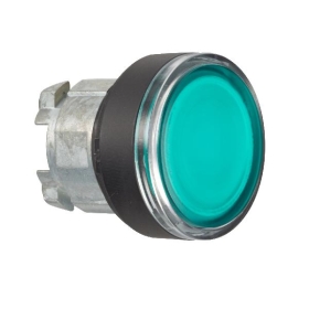 tête bouton poussoir LUMIN diam 22 vert tête bouton poussoir LUMIN diam 22 vert