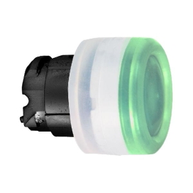 tête bouton poussoir LUMIN diam 22 vert tête bouton poussoir LUMIN diam 22 vert