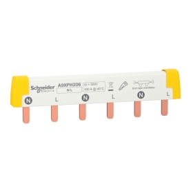 Peigne raccord 2P 100A 6mod Peigne raccord 2P 100A 6mod