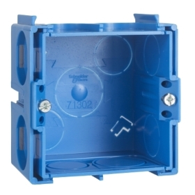 Modulo, boîte carrée 1 poste, profondeur 40mm Modulo, boîte carrée 1 poste, profondeur 40mm