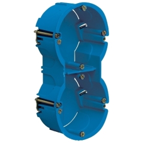Multifix, boîte 2 postes entraxe 71mm, D=67mm, profondeur 40mm Multifix, boîte 2 postes entraxe 71mm, D=67mm, profondeur 40mm