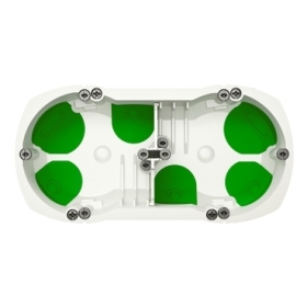 Multifix air, boîte étanche 2 postes entraxe 71mm, diam. 67 mm, Multifix air, boîte étanche 2 postes entraxe 71mm, diam. 67 mm,
