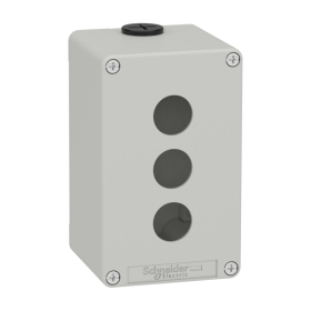 Boite métal vide grise - M20 x2 - 3 trous 22 mm - 80x130x77 mm - UL cULus Boite métal vide grise - M20 x2 - 3 trous 22 mm - 80x130x77 mm - UL cULus