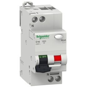 Disjoncteur ComPacT différentiel Vigi 1PN 16A courbe_C 30mA AC 4500A/6KA