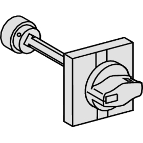 Commande Rotative Frontale Ins 250 - Poignée Rouge
