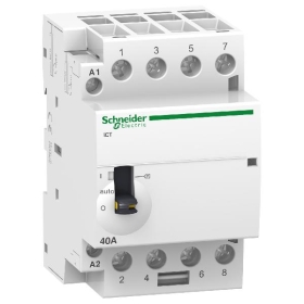 CONT MOD CDE MAN 40A 4NO 24V