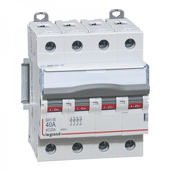 004367 LEGRAND Interrupteur sectionneur 4P (1P/M) 40A 400V