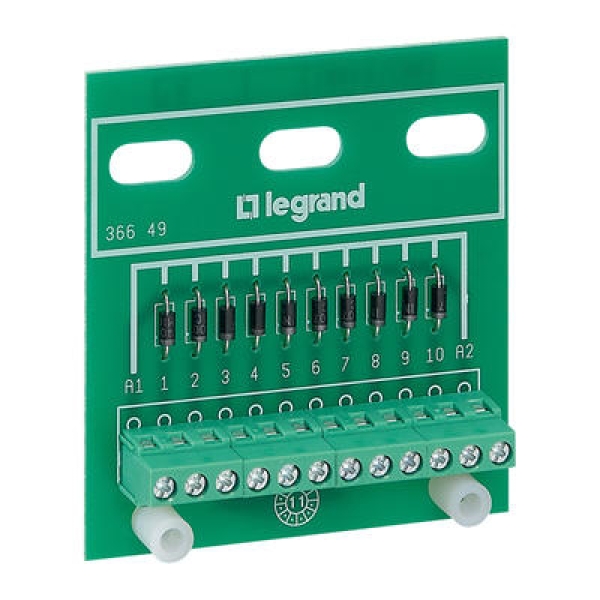036649 LEGRAND PLATINE 10 DIODES
