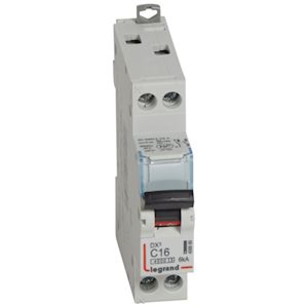 406869 LEGRAND Disjoncteur 1P+N C16 4500A/6KA