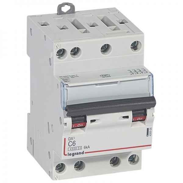 406906 LEGRAND Disjoncteur 4P C6 4500A/6KA 3M