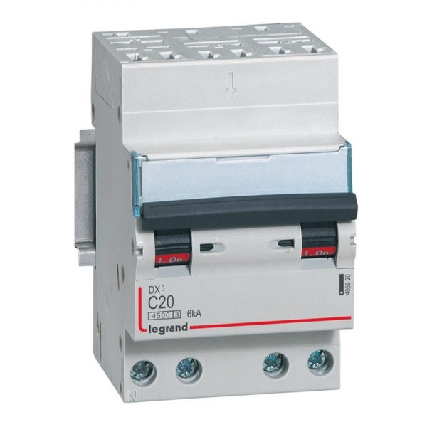 406920 LEGRAND Disjoncteur 4P C20 4500A/6KA AUT