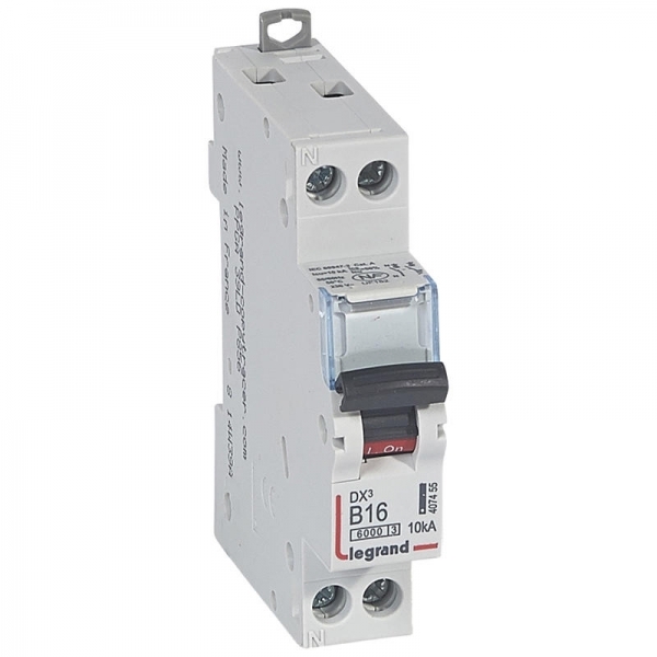 407455 LEGRAND Disjoncteur 1P+N B16 6000A/10KA