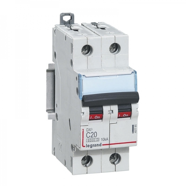 407785 LEGRAND Disjoncteur 2P C20 6000A/10KA