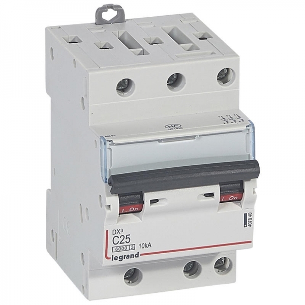 407840 LEGRAND Disjoncteur 3P C25 6000A/10KA 3M