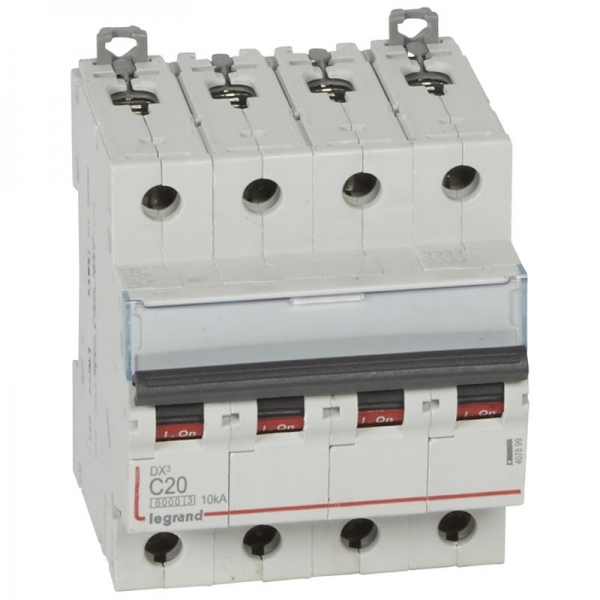 407899 LEGRAND Disjoncteur 4P C20 6000A/10KA