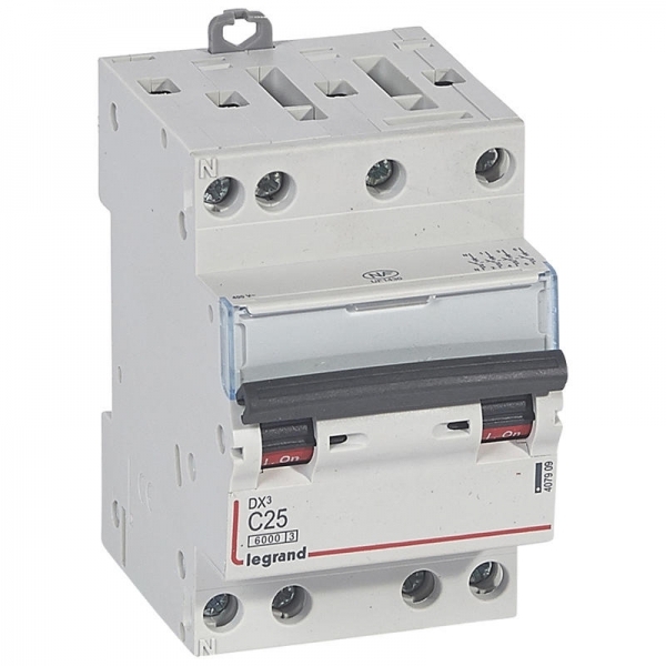 407909 LEGRAND Disjoncteur 4P C25 6000A/10KA 3M