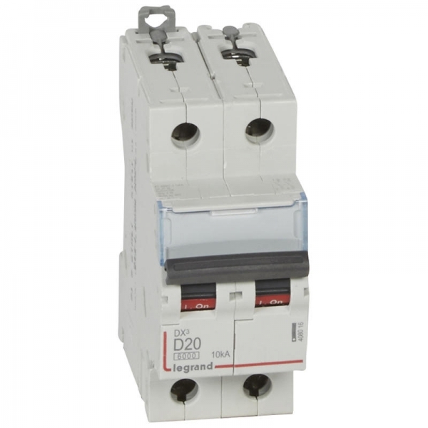 408016 LEGRAND Disjoncteur 2P D20 6000A/10KA