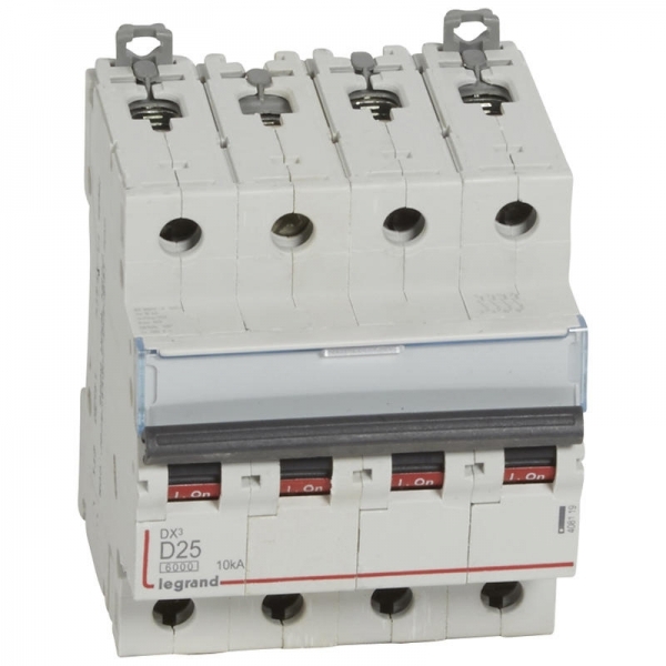 408119 LEGRAND Disjoncteur 4P D25 6000A/10KA