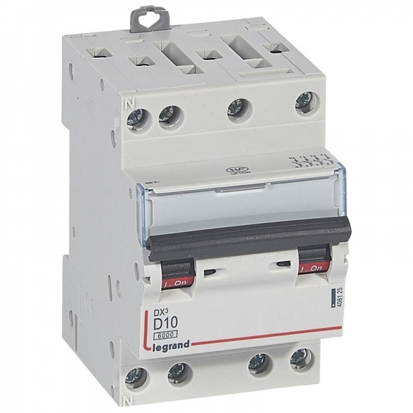 408125 LEGRAND Disjoncteur 4P D10 6000A/10KA 3M