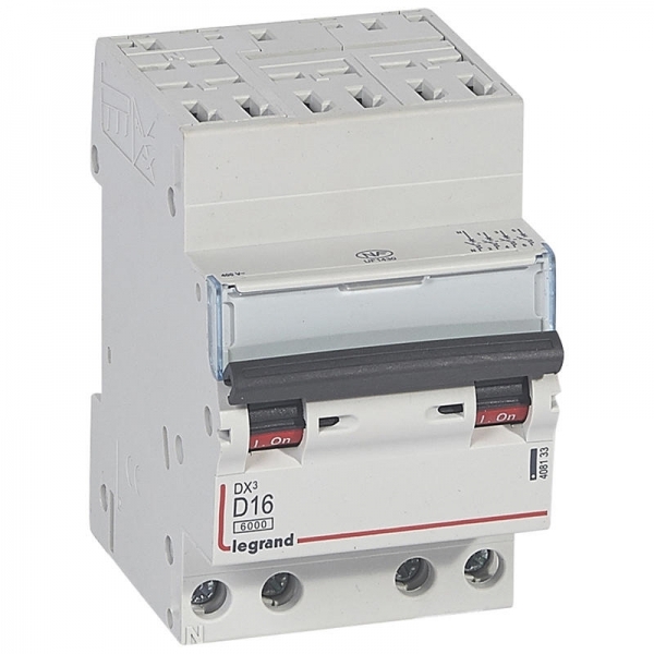 408133 LEGRAND Disjoncteur 4P D16 6000A/10KA AUTO