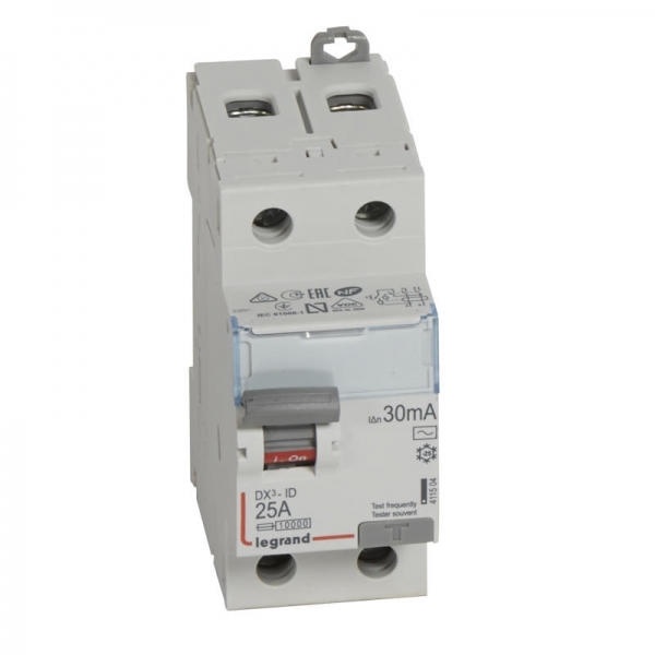 411504 LEGRAND Interrupteur différentiel 2P 25A 30mA AC