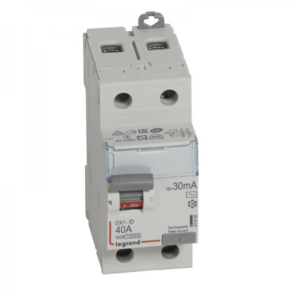 411505 LEGRAND Interrupteur différentiel 2P 40A 30mA AC