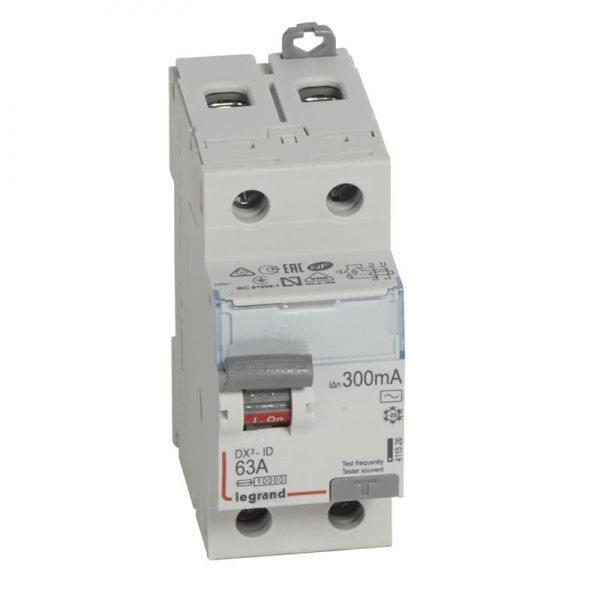 411526 LEGRAND Interrupteur différentiel 2P 63A 300mA AC