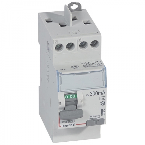 411614 LEGRAND Interrupteur différentiel 2P 40A 300mA AC