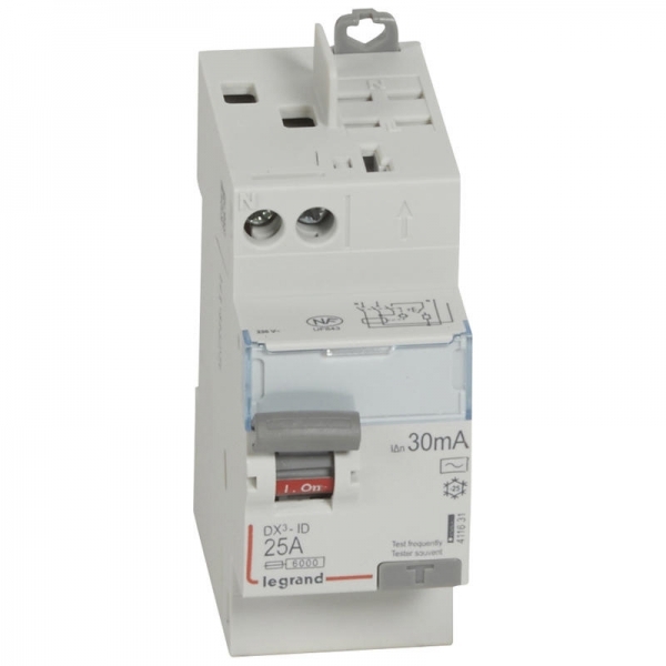 411631 LEGRAND Interrupteur différentiel 2P 25A 30mA AC TGA