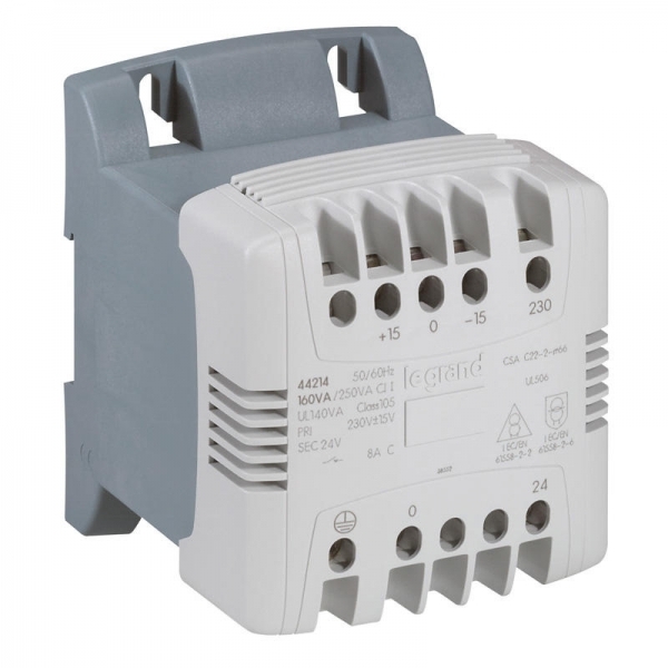 044237 LEGRAND TRANSF MON.230-400/24-48V 630VA