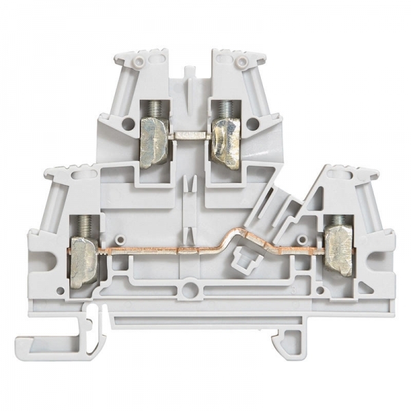 037168 LEGRAND BORNE à vis - 2 jonctions - 2 étages - gris - pas 6