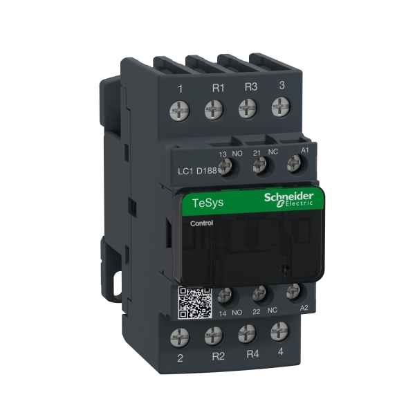 LC1D188G7 SCHNEIDER Contacteur 18A 4P (2F+2O) AC3 120V