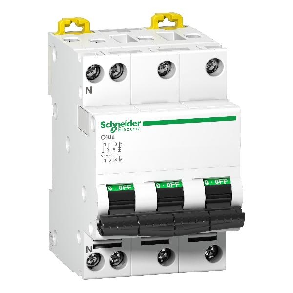 A9N17525 SCHNEIDER Disjoncteur modulaire iDPN 3PN 6A courbe C 4500A/6KA
